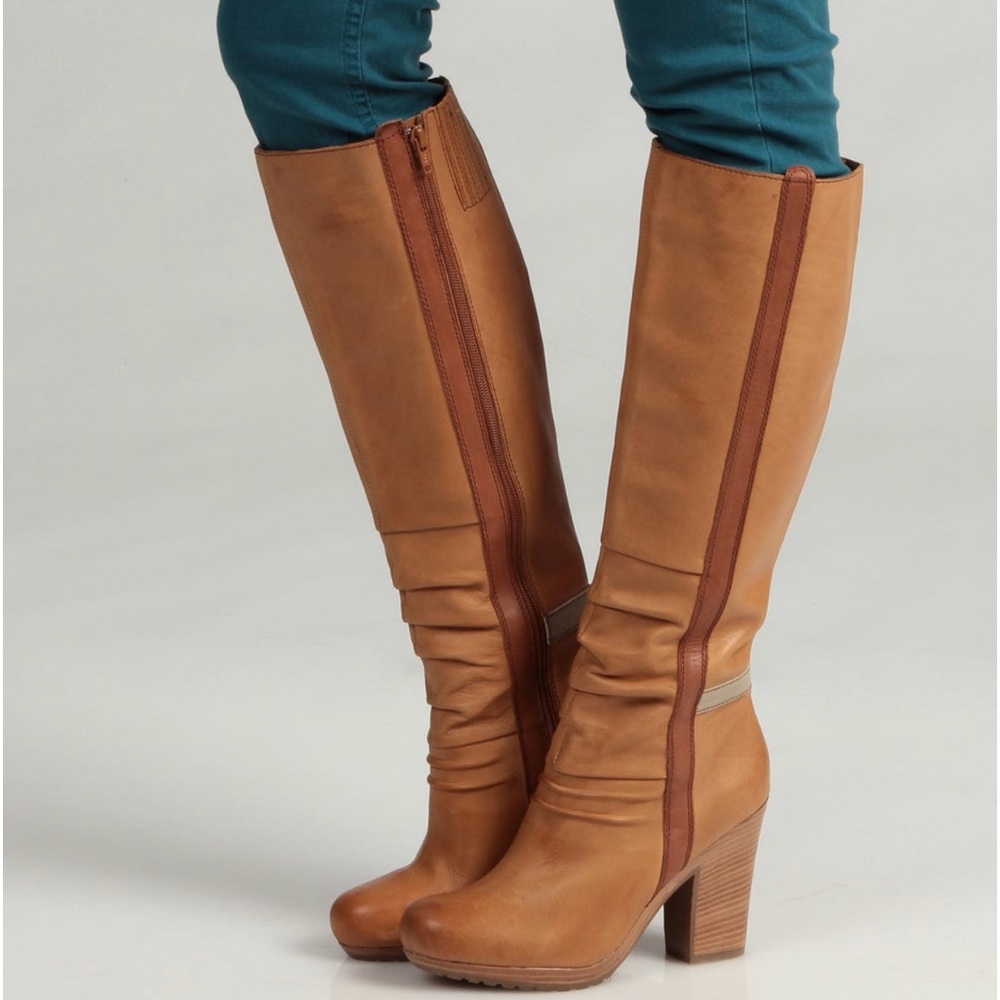 Vintage NEW Women's Seychelles Manchester Work Tan Leather Boots, Size 7 1/2